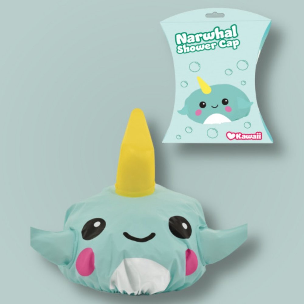 Narwhal Shower Cap one size fits all